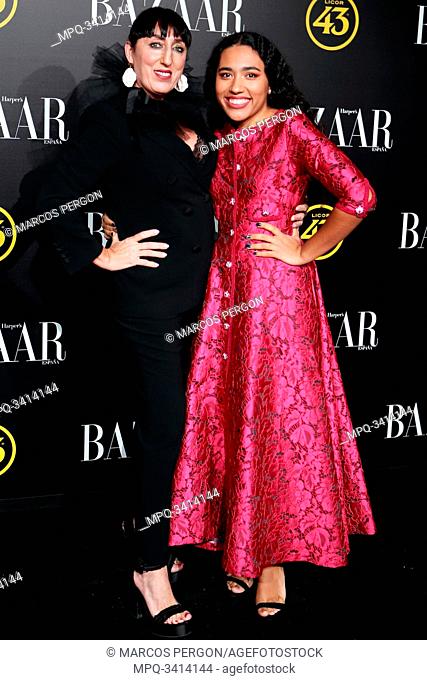 Rossy de Palma and her daughter Luna García attend the Harper's Bazaar awards in Palacio de Santoña, Madrid (Spain).November 5, 2019.