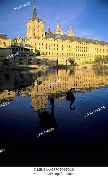 The Herreran Escorial palace-monastery comissioned by Philip II and built by Juan Bautista de Toledo architect near Madrid Spain