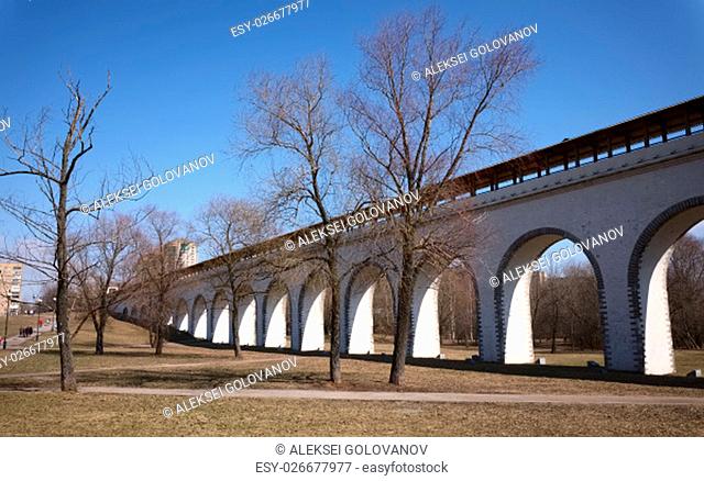 Rostokino Aqueduct, also known as Millionny Bridge, the oldest bridge in Moscow, not rebuilt since 1804