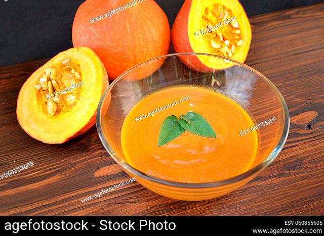 pumpkin soup food vegan menu autumn winter season