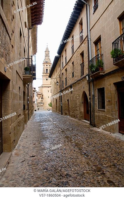Street. Briones, La Rioja province, Spain