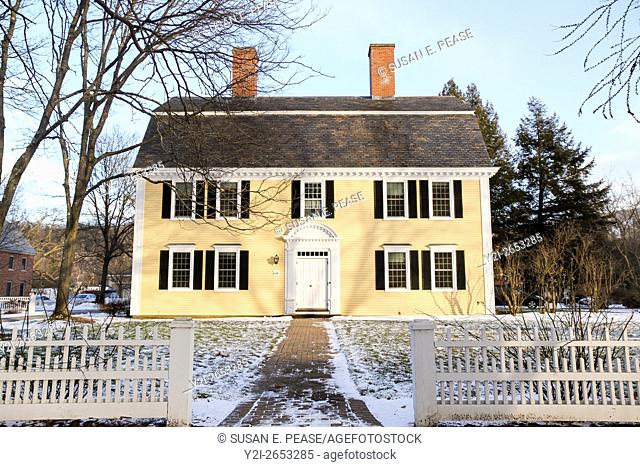 A colonial style home in Old Deerfield, Massachusetts, United States, North America
