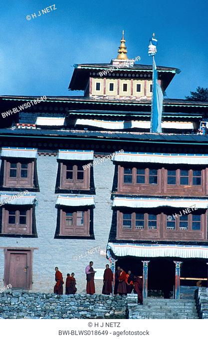 gompa in Tengpoche, buddhistic monastery, Nepal, Khumbu Valley, Tengpoche