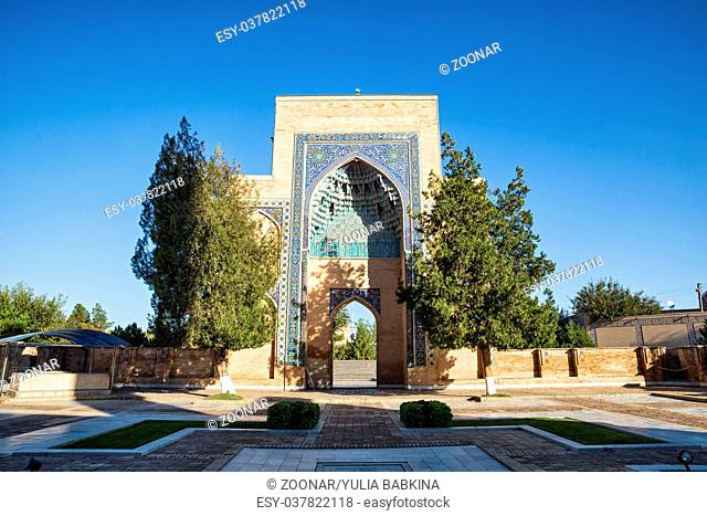 Entrance portal of the complex Guri Amir in Samarkand
