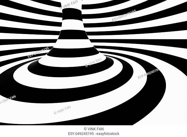 black and white stripe, Repeating lines, 3d rendering, computer digital background