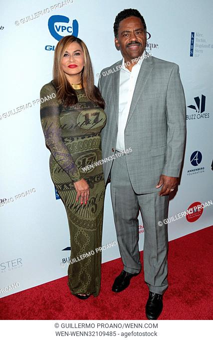 17th Annual Harold & Carole Pump Foundation Gala - at The Beverly Hilton - Arrivals Featuring: Tina Knowles, Richard Lawson Where: Los Angeles, California