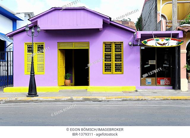 Front of a house in San Juan del Sur, Nicaragua, Central America