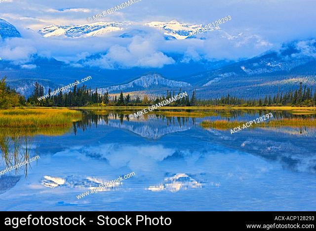 Jasper Lake (Athabasca River) Jasper National Park Alberta Canada