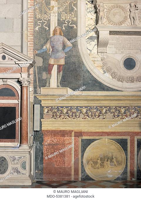 Funeral Monument to Agostino Onigo, 1490, 15th Century, sculpture and fresco