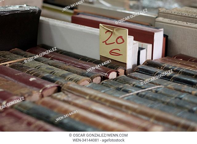 42nd Antique and Second-Hand Book Fair at Paseo de Recoletos in Madrid, Spain, which runs from 27 April until 15 May 2018