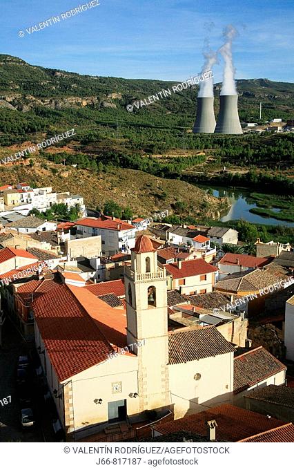 Cofrentes nuclear power station, Muela de Cortes. Valencia province, Comunidad Valenciana, Spain