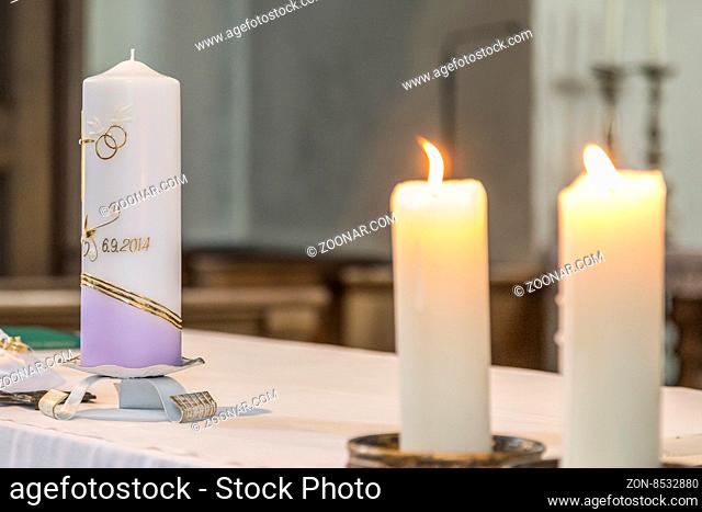 Symbolic wedding details - the wedding candle