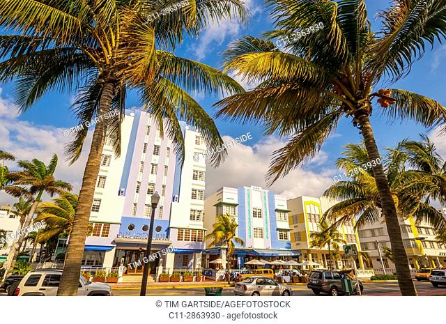 park central Hotel, South Beach, Ocean Drive, Miami, Florida, USA