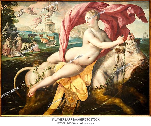 "The Rape of Europa"", c. 1570-1575, Martin de Vos (1532-1603), Museo de Bellas Artes, Bilbao, Bizkaia, Basque Country, Spain