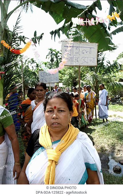 Women movement ; NGO Action North-east Trust (ANT) ; Bongaigaon ; Assam ; India