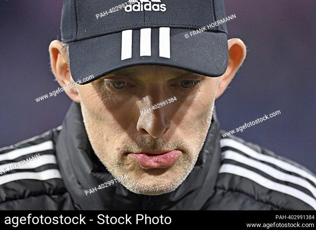 coach Thomas TUCHEL (FC Bayern Munich), serious, dissatisfied, single image, cut single motif, portrait, portrait, portrait