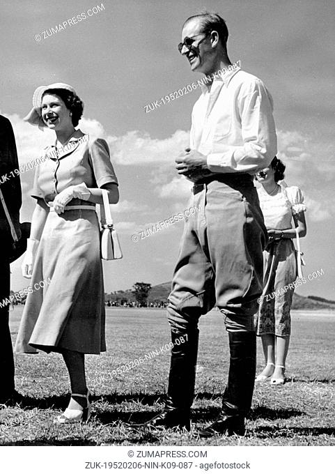 Feb. 6, 1952 - Nyeri, Kenya - The elder daughter of King George VI and Queen Elizabeth, ELIZABETH WINDSOR (named Elizabeth II) became Queen at the age of 25