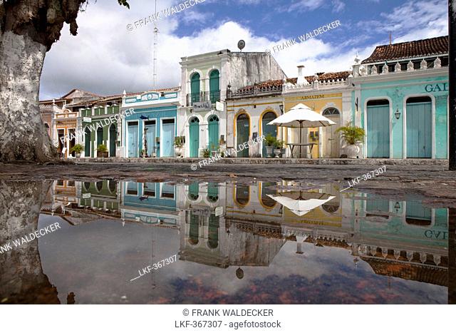 Historical houses in Canavieiras, Cacao Coast, State of Bahia, Brazil, South America, America