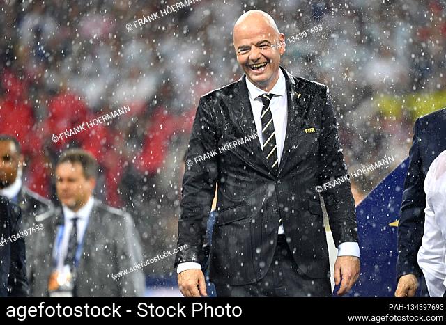 Swiss public prosecutor's office opens criminal proceedings against FIFA President Gianni Infantino. Archive photo: Gianni INFANTINO (FIFA President) stands in...