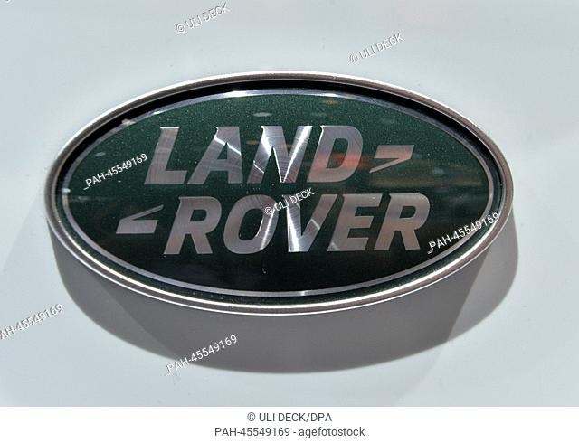 The Land Rover logo at the North American International Auto Show (NAIAS) at Cobo Center Detroit in Detroit, USA, 14 January 2014