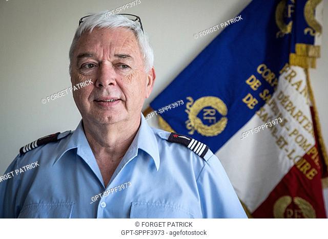 COLONEL MICHEL MARLOT, DEPARTMENTAL DIRECTOR OF THE FIRE AND EMERGENCY SERVICES OF THE SAONE-ET-LOIRE (SDIS71), MACON, FRANCE