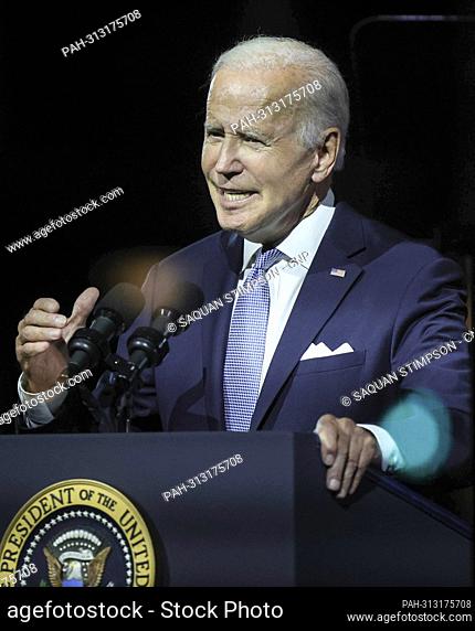 United States President Joe Biden delivers a primetime speech on the €˜Continued Battle for the Soul of the Nation€™ at the Independence National Historical...