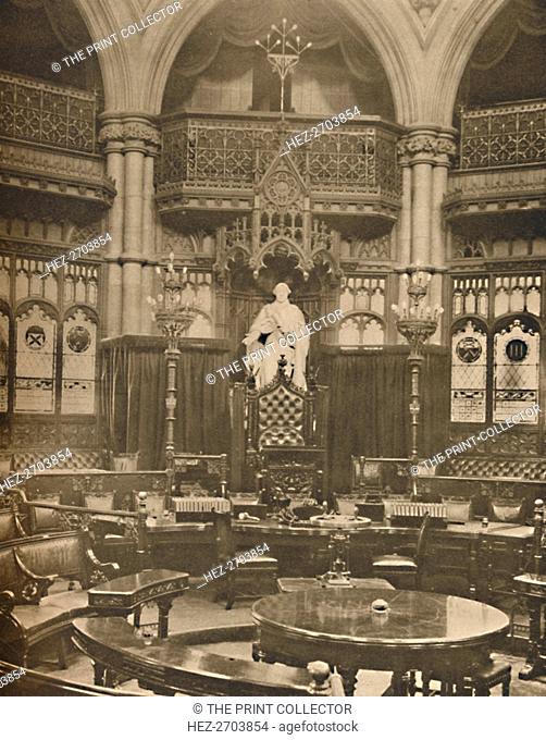 'George III. Presides in the Common Council Chamber in the Guildhall', c1935. Creator: King
