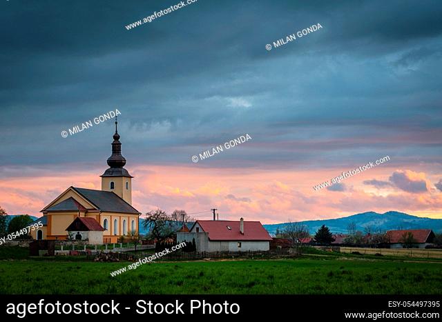 Church in a village of Turiec region, Slovakia