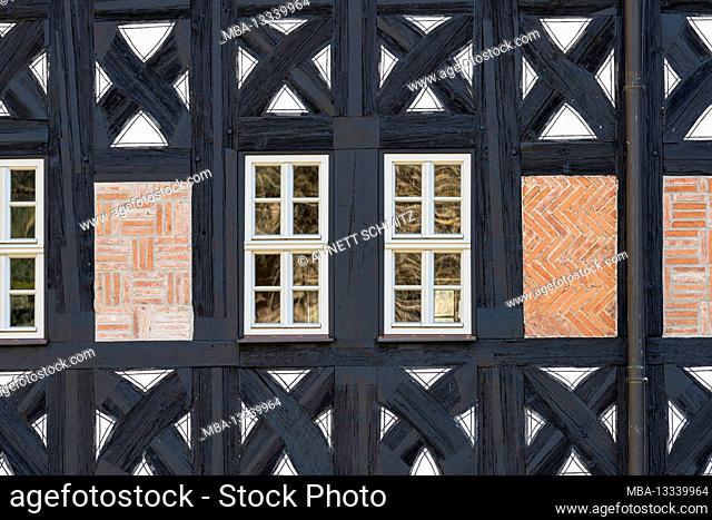 Views of houses in Paulinzella, Thuringia