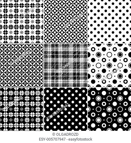 Big collection seamless patterns