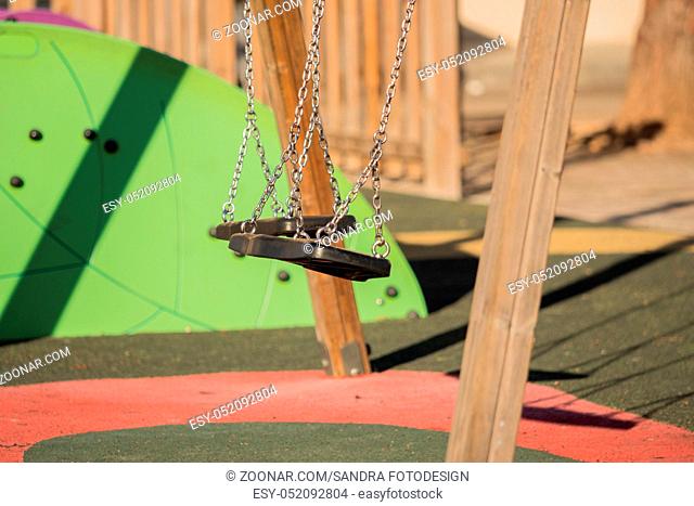 Swing on a playground for children