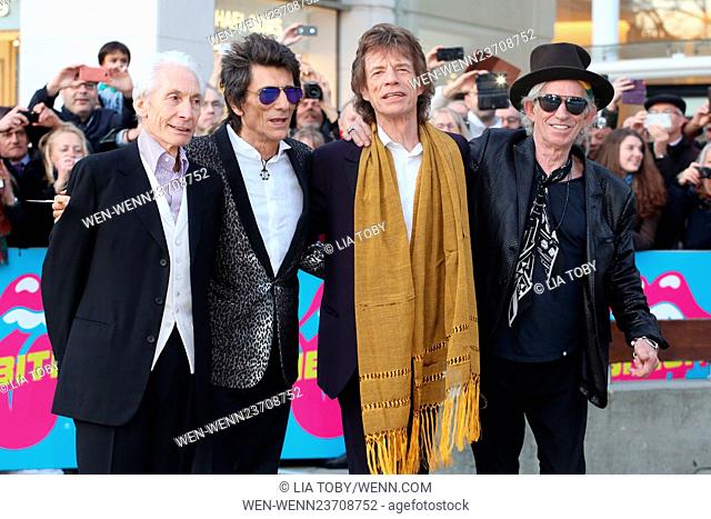 Opening Night Gala of The Rolling Stones 'Exhibitionism' at the Saatchi Gallery - Arrivals Featuring: Rolling Stones, Ronnie Wood, Mick Jagger