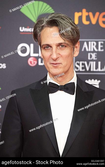 Ernesto Alterio attends 34th Goya Cinema Awards 2020 - Red Carpet at Jose Maria Martin Carpena Stadium on January 26, 2020 in Malaga, Spain