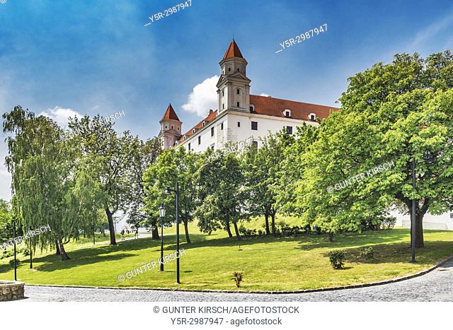 Bratislava castle is located in Bratislava, the capital of Slovakia in Europe