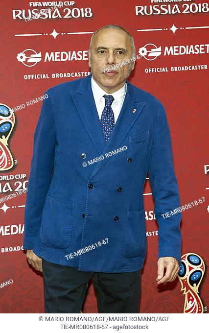 Yves Confalonieri during the press conference of Mediaset tv show FIFA World Cup Russia 2018, Milan, ITALY-07-06-2018