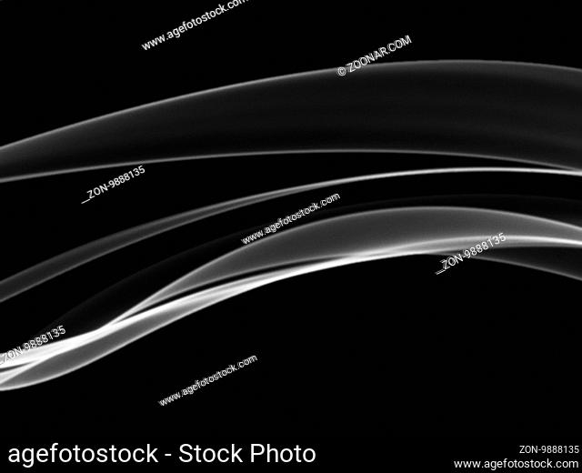 abstract white flame smoke frame over black background with copyspace for your text and design