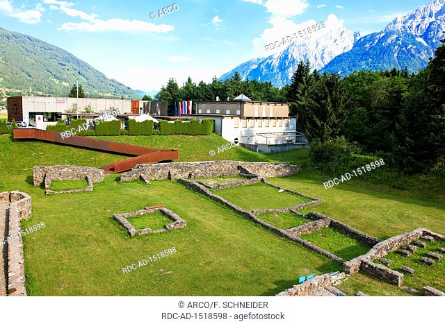 Aguntum, Municipium Claudium Aguntum, ruin of roman village, Doelsach, Lienz, Eastern Tyrol, Tyrol, Austria, Europe, Dölsach