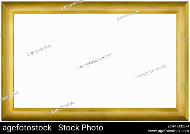 Old Gilded Panoramic Picture Frame Cutout