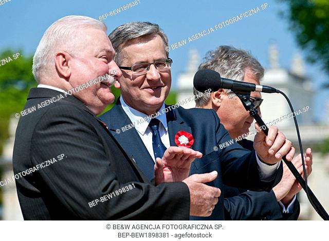 May 1, 2014 Lazienki, Warsaw, Poland. 10th anniversary of Poland`s accession to the European Union. Pictured: Bronislaw Komorowski