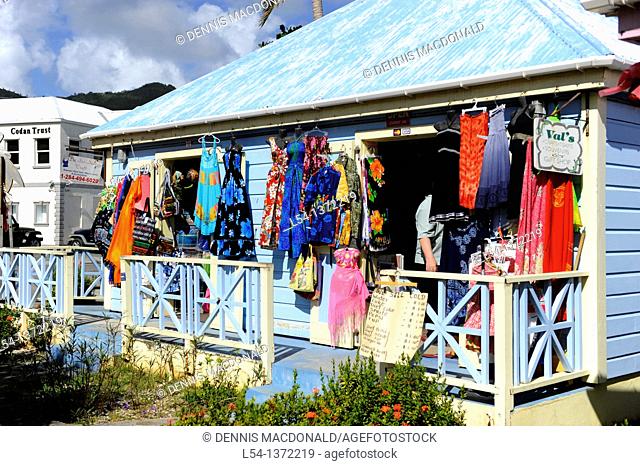 Gift Shops Road Town Tortola BVI Caribbean Cruise Colorful