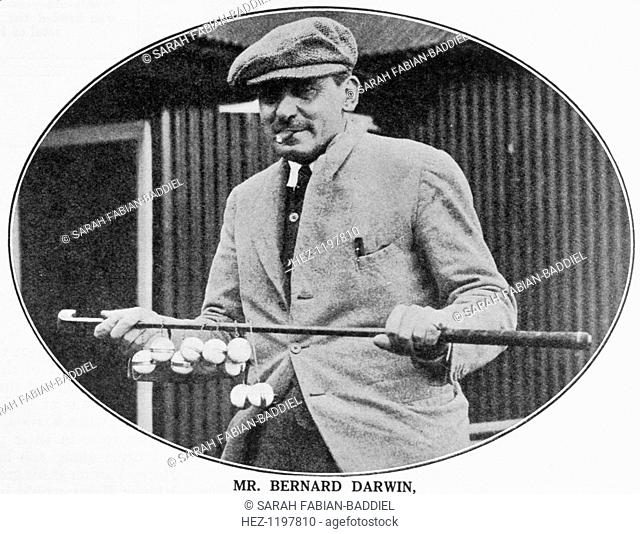 Bernard Darwin (1876-1961), English, 1936. Seen here with the President's putter, from Golf Monthly, 1936. Darwin was captain of the Royal and Ancient Golf Club...