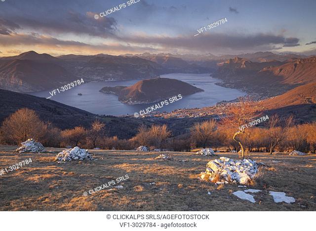 Colmi of Sulzano, lake Iseo, Brescia district, Lombardy, Italy