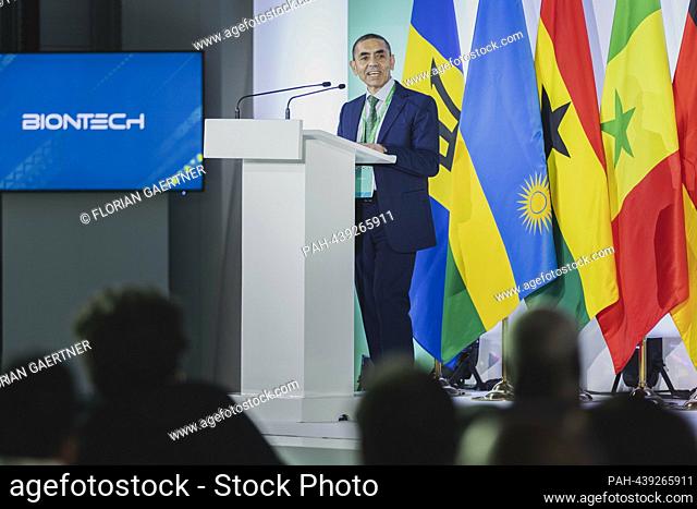 Prof. Ugur Sahin, CEO of Biontech SE, taken during the inauguration ceremony for the production site for mRNA vaccines of Biontech in Kigali, December 18, 2023