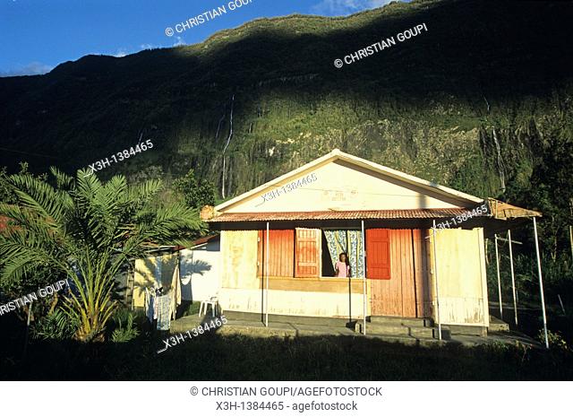 Creole house, Salazie, Reunion island, overseas departement of France, Indian Ocean