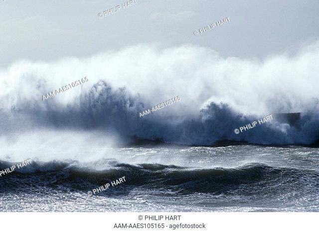 Waves from Hurricane Bob Little Compton, Rhode Island