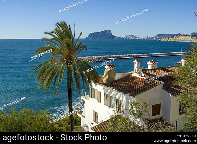 Teulada Moraira Alicante Spain on November 2020, luxury villas at the sea