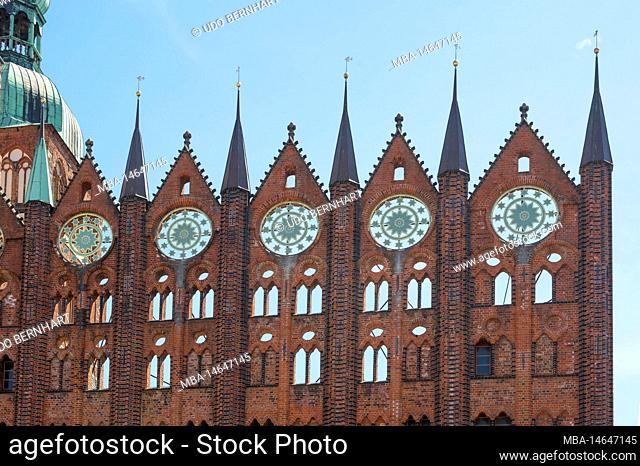 Germany, Baltic Sea, Mecklenburg-Western Pomerania, Hanseatic City of Stralsund, Old Town, Old Market, City Hall