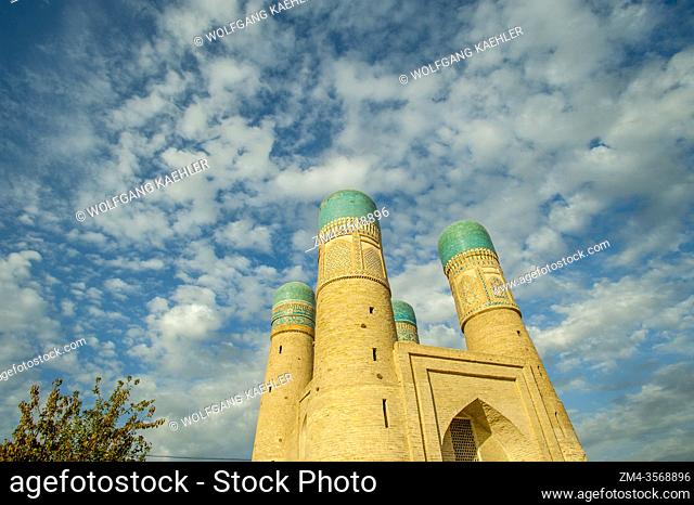 The Chor Minor, also known as the Madrasah of Khalif Niyaz-kul, is a historic gatehouse for a destroyed madrasa in the historic city of Bukhara, Uzbekistan