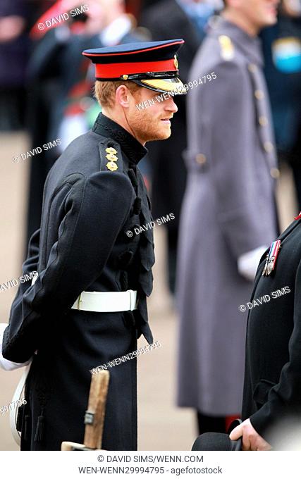 Members of the Royal Family attend the Westminster Abbey Field of Remembrance - opening Featuring: Prince Harry Where: London