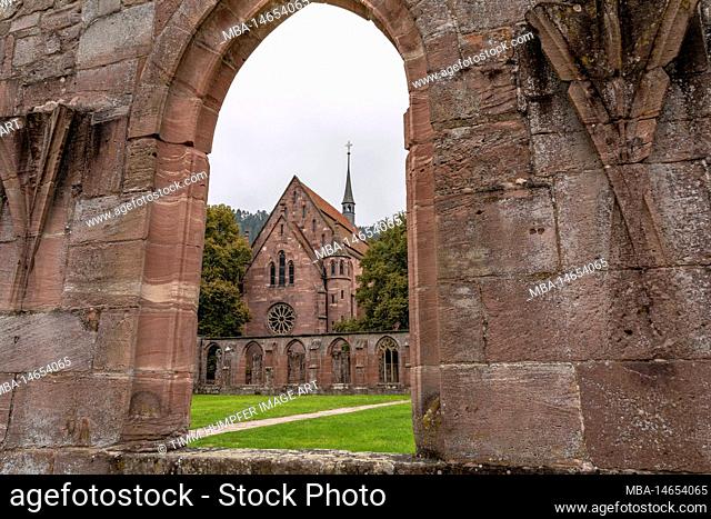 Europe, Germany, Southern Germany, Baden-Wuerttemberg, Black Forest, Hirsau, View of the Lady Chapel in Hirsau Monastery